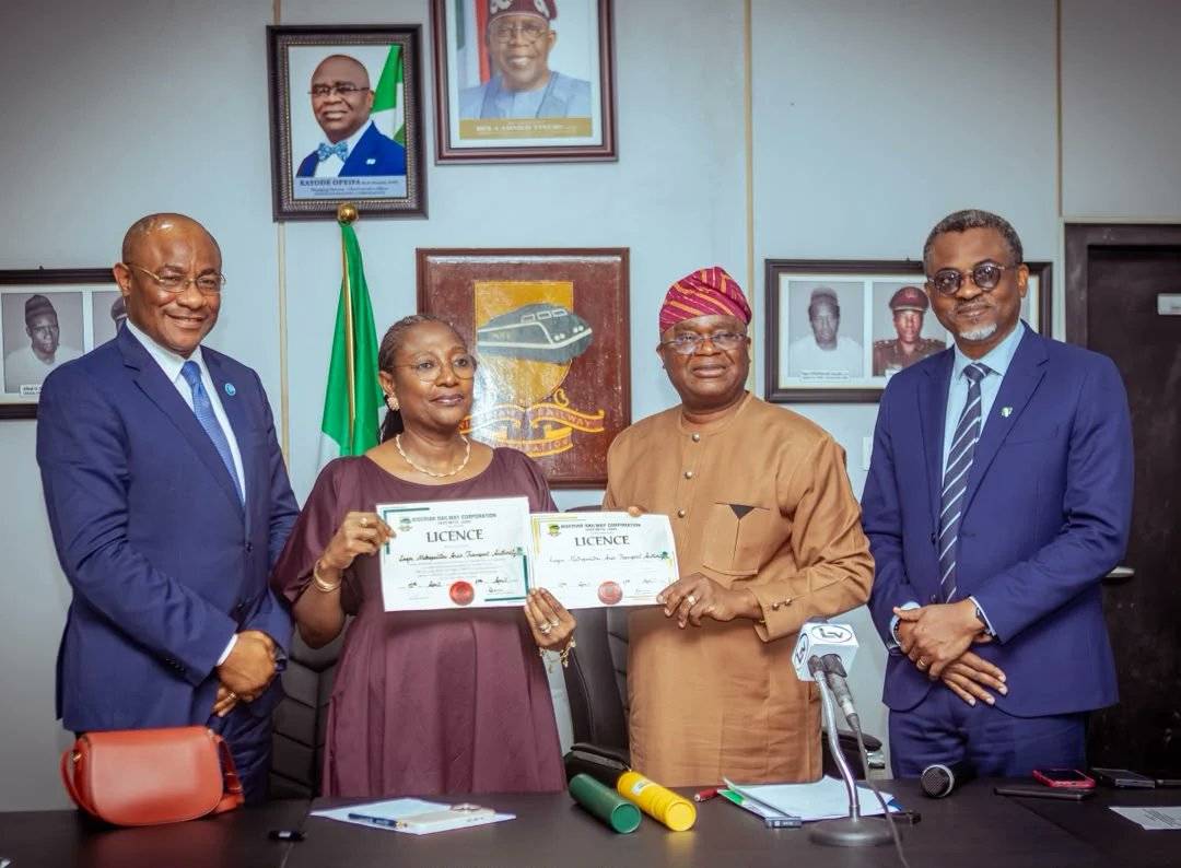 The Nigerian Railway Corporation has formally presented a Permanent Operating Licence to the Lagos S...