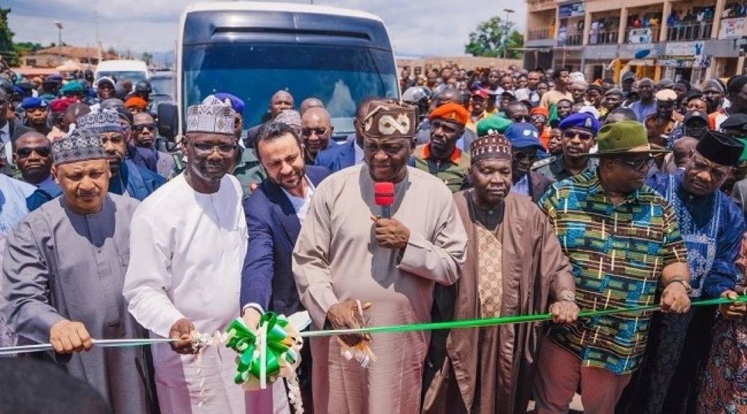 President Bola Tinubu flagged off the construction of the 125-kilometre Akwanga-Jos section of the A...
