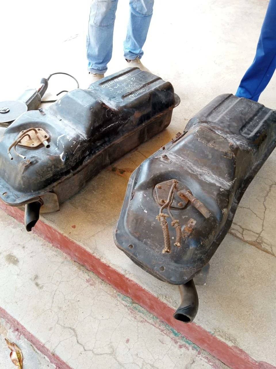 The NDLEA uncovers 43,980 tramadol hidden in fuel tanks