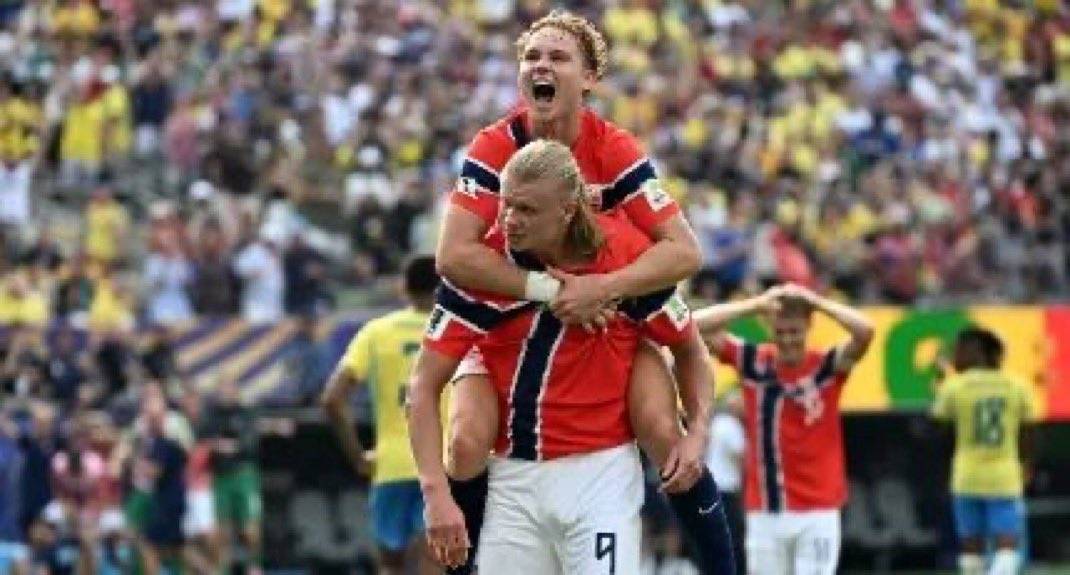 Norway has triumphed over Brazil 2-1 to reach the semi-final