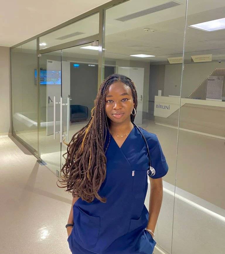 A final-year medical graduate at the Kharkiv National Medical University, Nnani Adaobi Marian, has r...