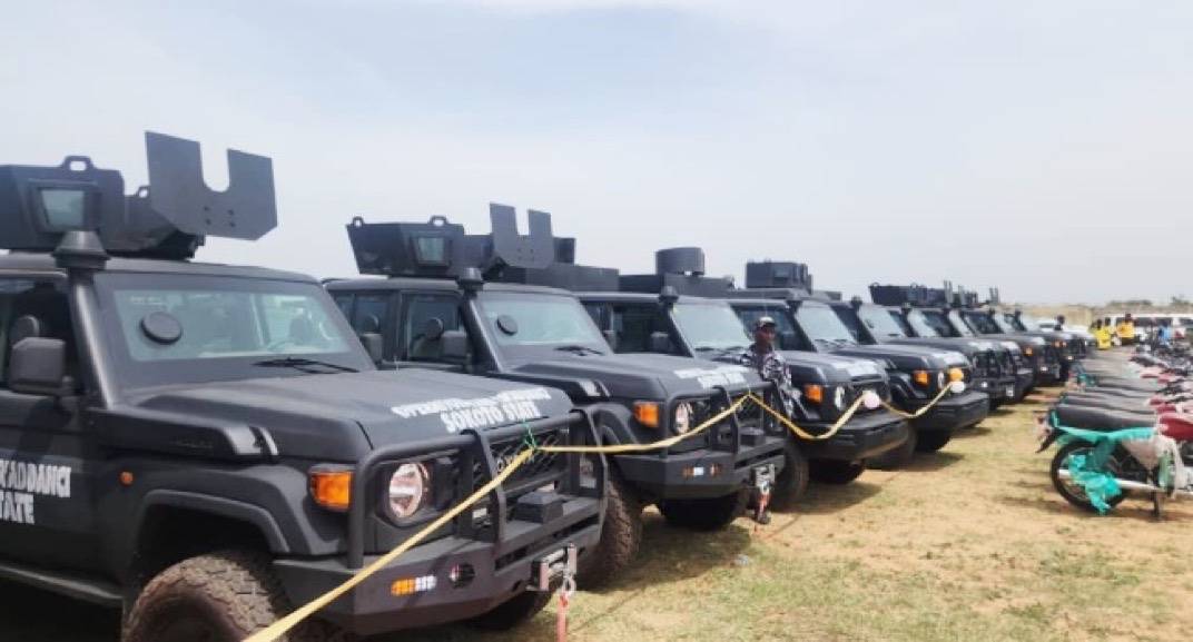 Sokoto state Government Distributes 62 Armoured Vehicles To Strengthen Security Operations