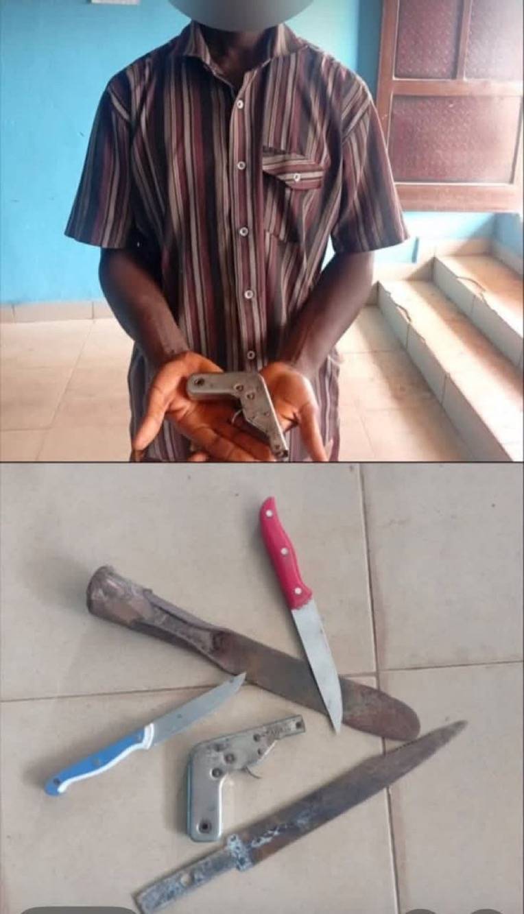 Police has Arrested Young Man for Allegedly Robbing Villagers With a Fake Gun