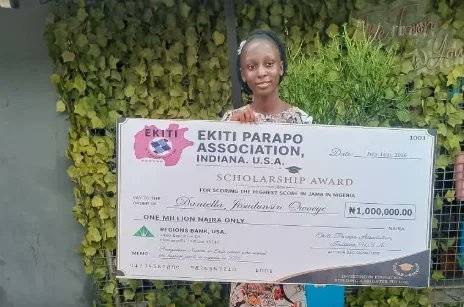 The overall best candidate in the 2026 Unified Tertiary Matriculation Examination, Daniella Owoeye J...