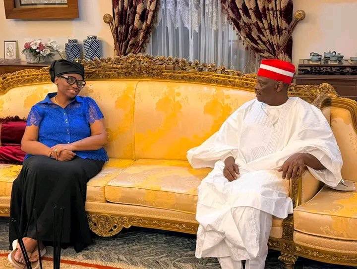 Senator Rabiu Kwankwaso, extends his condolences to His Excellency Rotimi Amaechi and family during...