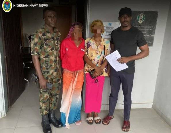 Nigerian Navy hands over rescued human trafficking victims to NAPTIP