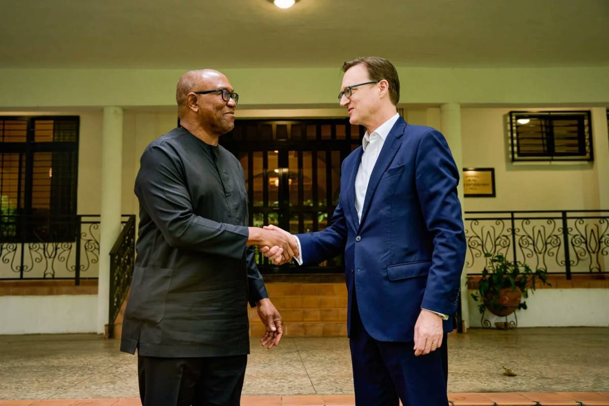 Peter Obi meets British envoy, discusses democracy, economy, credible elections