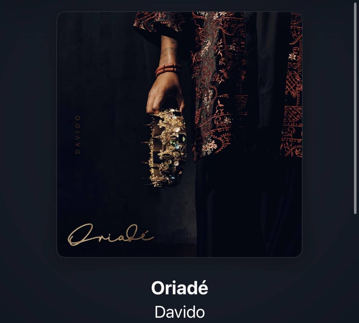Davido has dropped his 6th album 💿

 Oriadé 👑