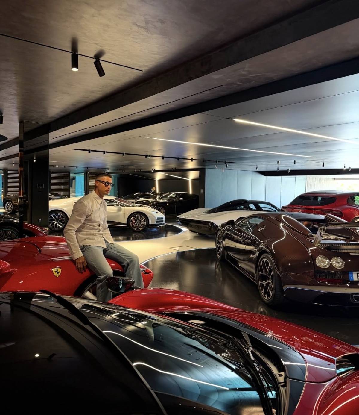 Footballer Cristiano Ronaldo Showcases Supercar Garage on Instagram