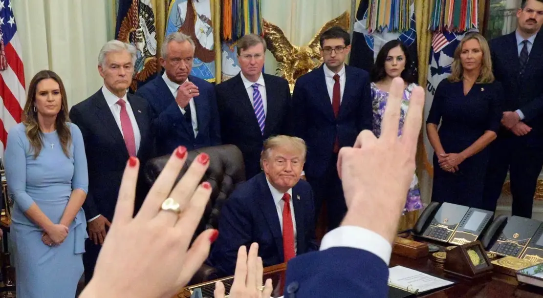 United States President Donald Trump has barred CNN, MS NOW, and Politico from the White House, alle...