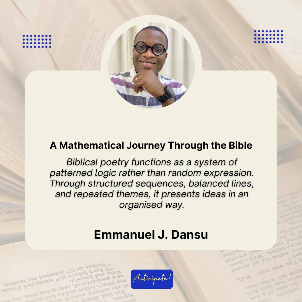 Biblical poetry functions as a system of patterned logic rather than random expression. Through stru...