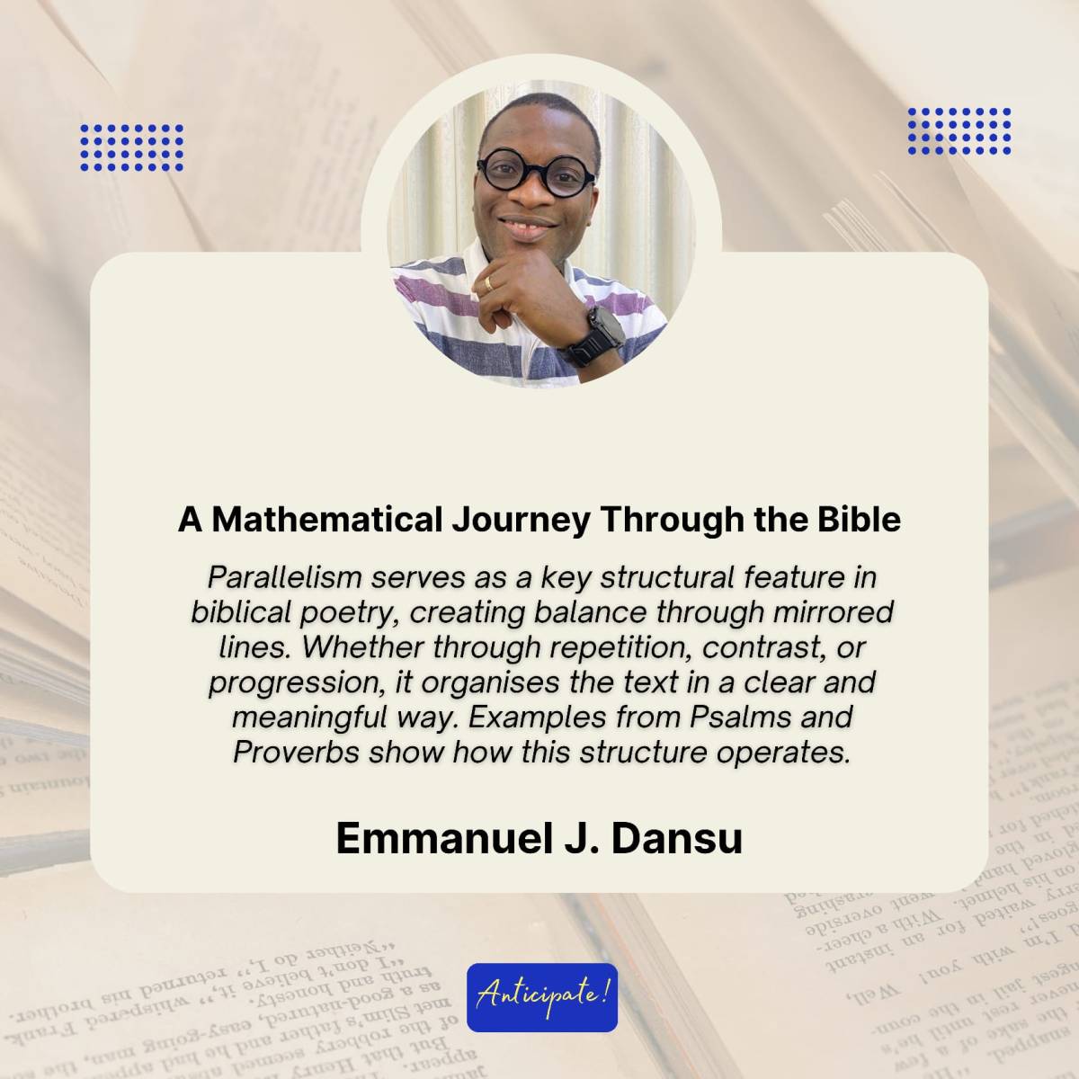 Symmetry and Pattern in Biblical Poetry