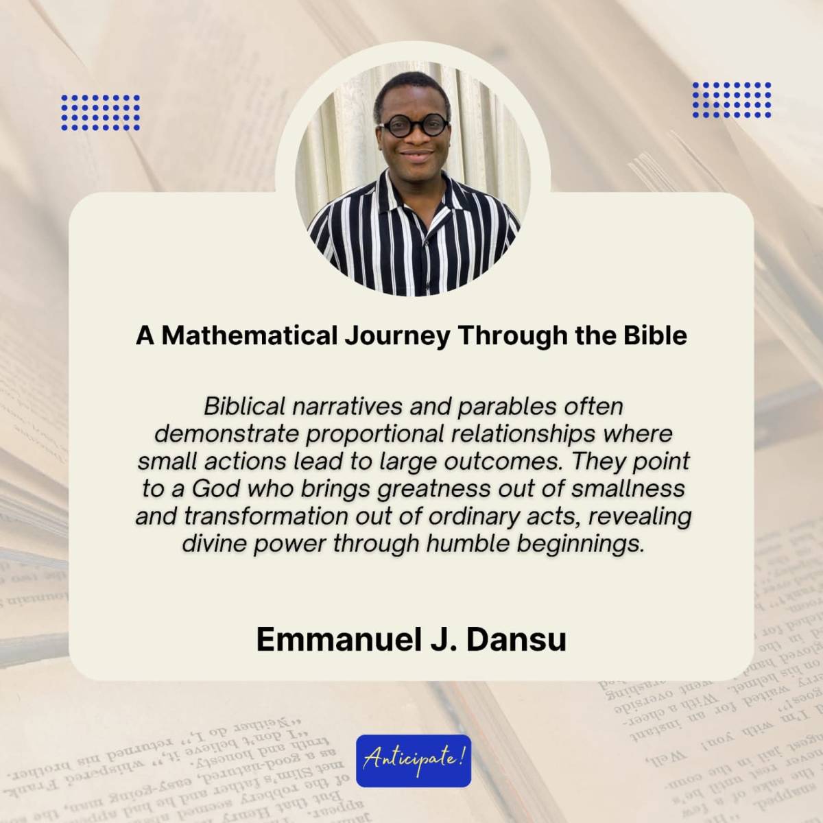 Biblical narratives and parables often demonstrate proportional relationships where small actions le...