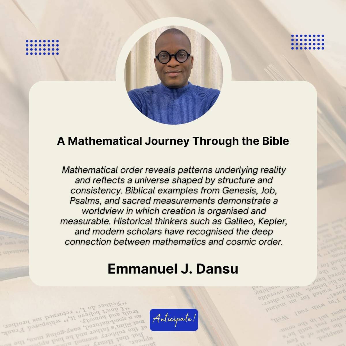 Mathematical order reveals patterns underlying reality and reflects a universe shaped by structure a...