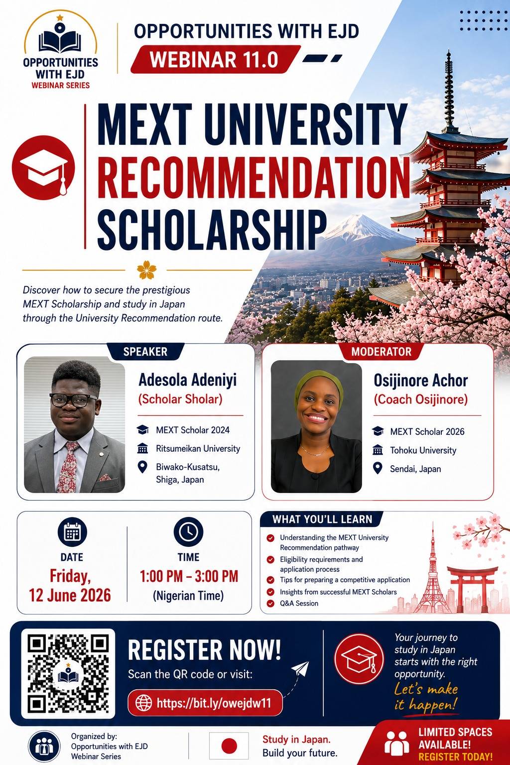 As the Embassy Recommendation MEXT Scholarship application closes today in Nigeria, it is important...