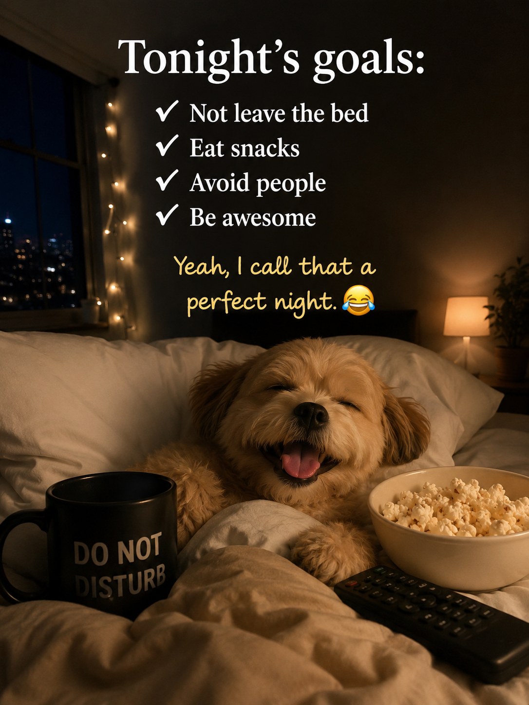 Weekend rule:
If you wake up before 10am, go back and try again ๐๐๐
Happy weekend my people.