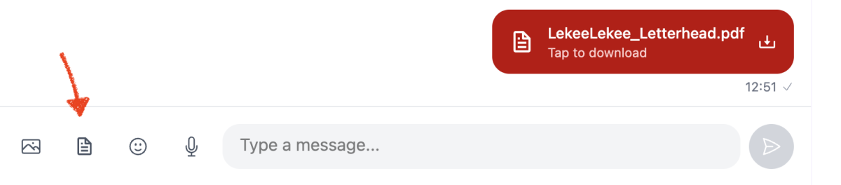 Document support coming across web, ios and android in messaging. ๐