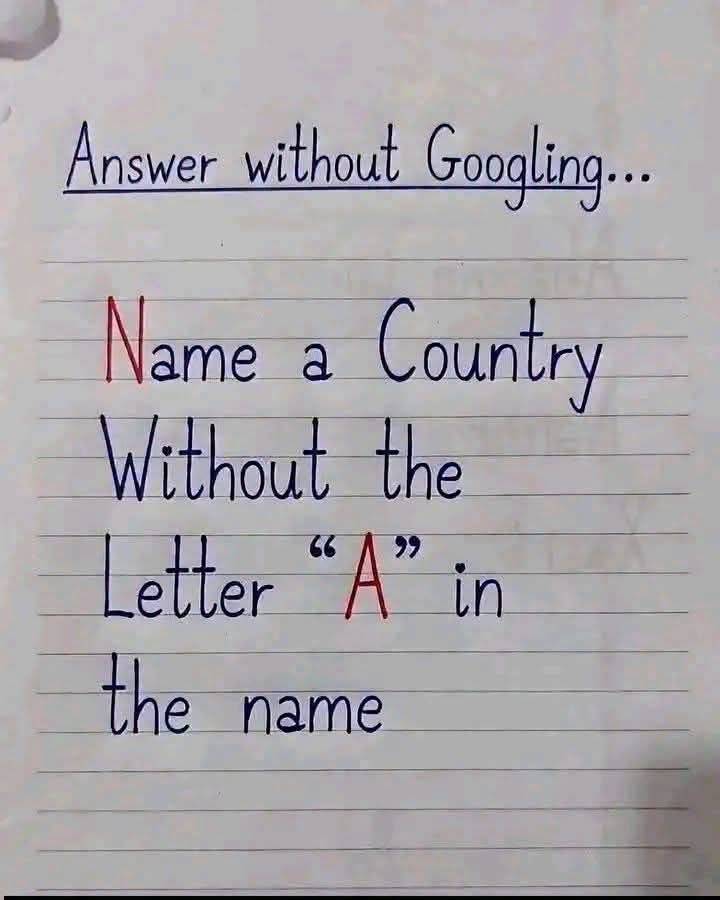 Answer without Google