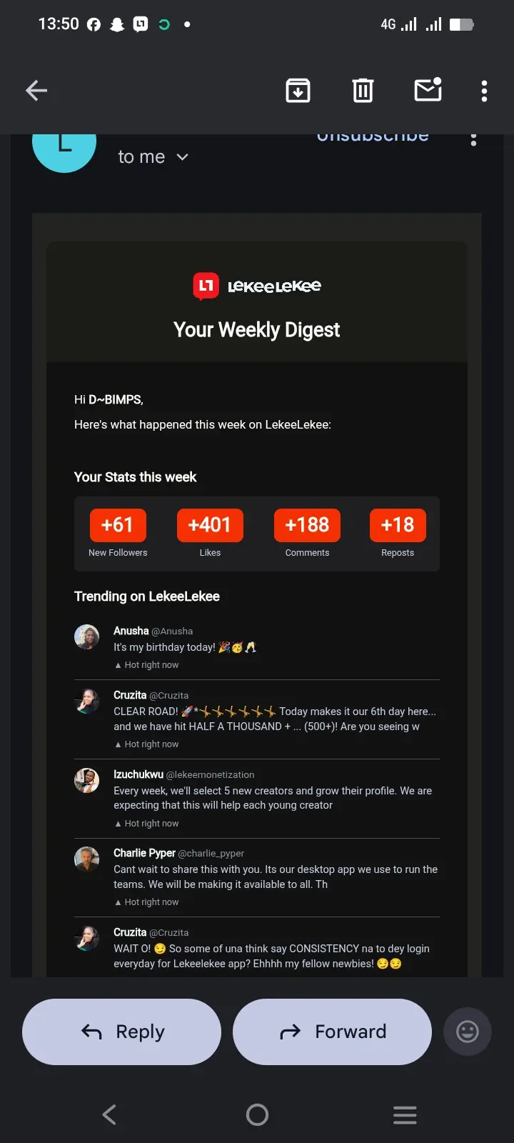 Weekly recap
Guys we tried .. and we go again this week .. more to achieve with togetherness
Le...