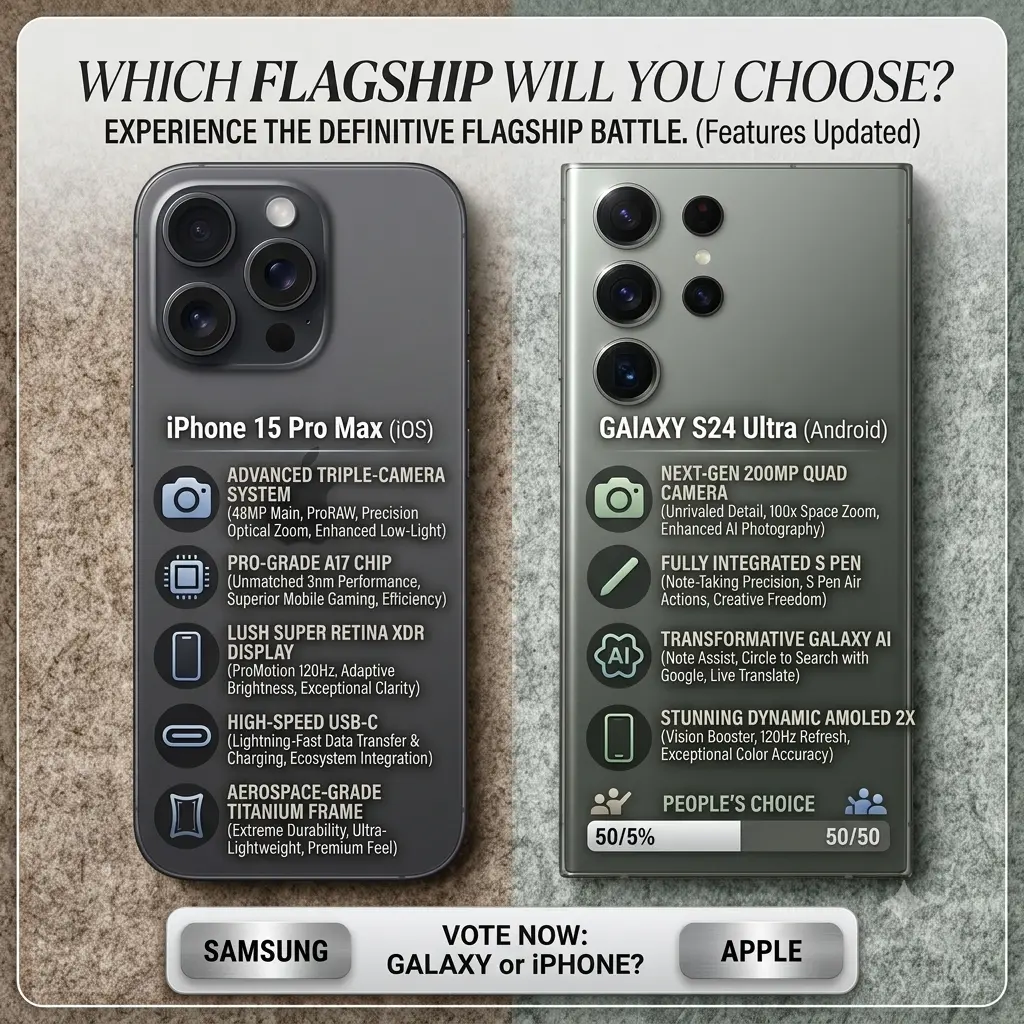 Which one are you picking 
iPhone or Samsung