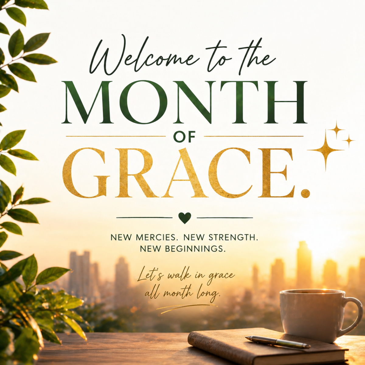 It’s been a while…
But I’m back.
Welcome to the Month of Grace. ✨
No matter how the year has bee...