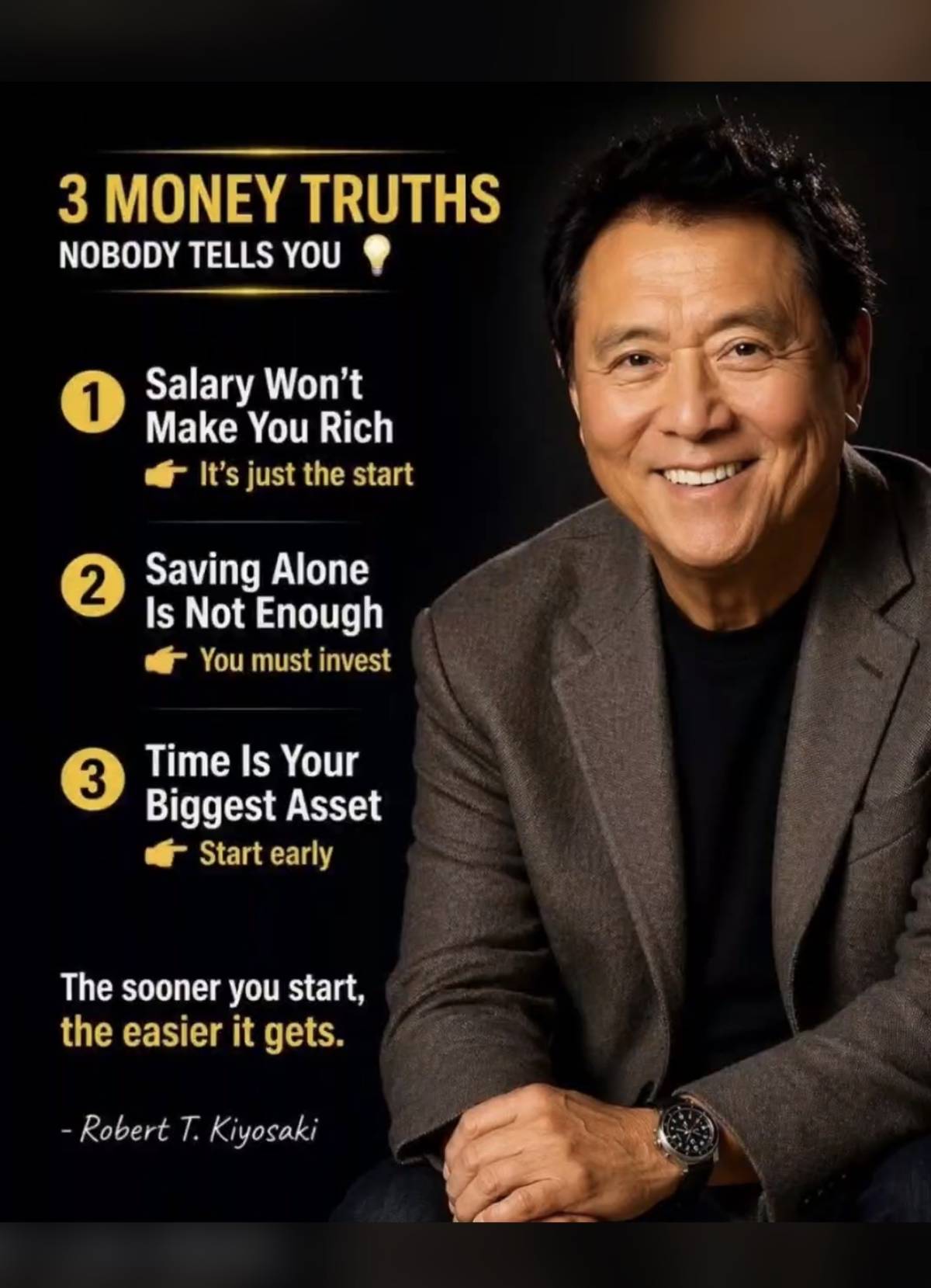 Most people were taught one thing:
π Go to school.
π Get a good job.
π Work hard.
And while hard...