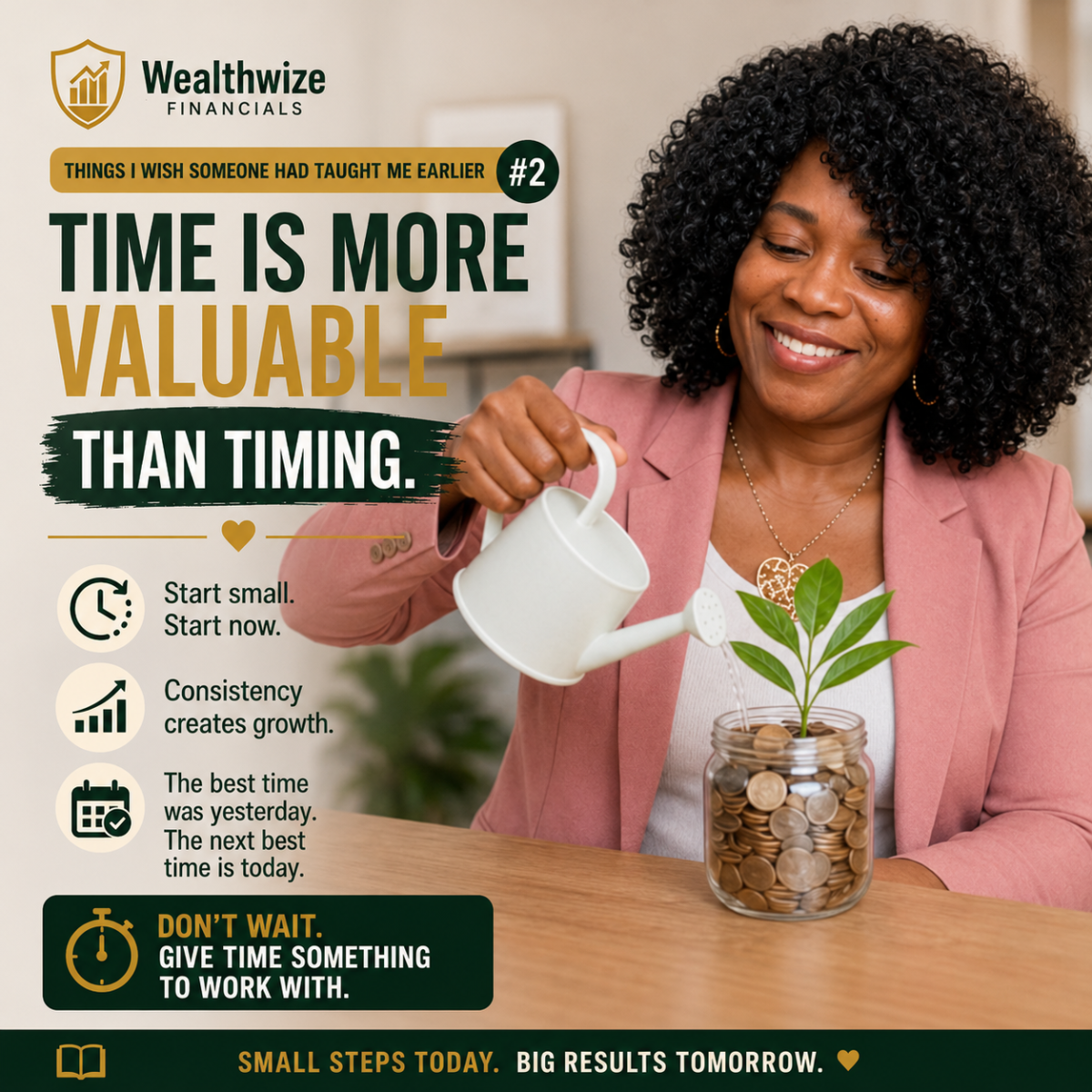 Things I Wish Someone Had Taught Me Earlier #2
Time Is More Valuable Than Timing
One of the bigges...