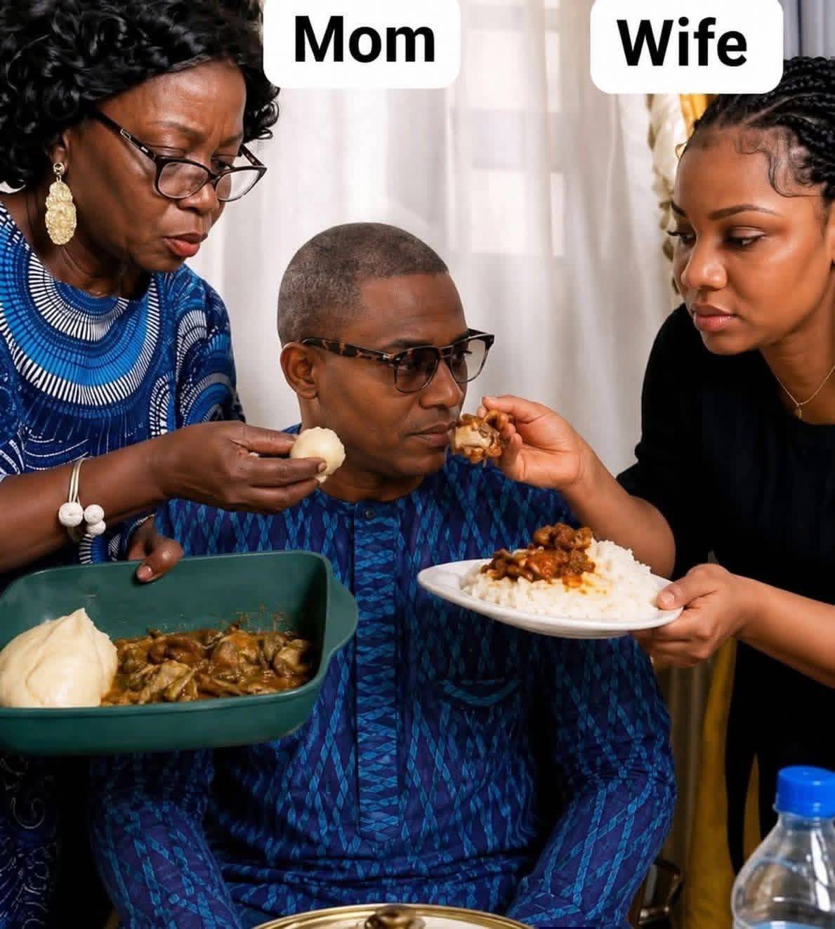 In your home as a man who's right is it to feed the man?
