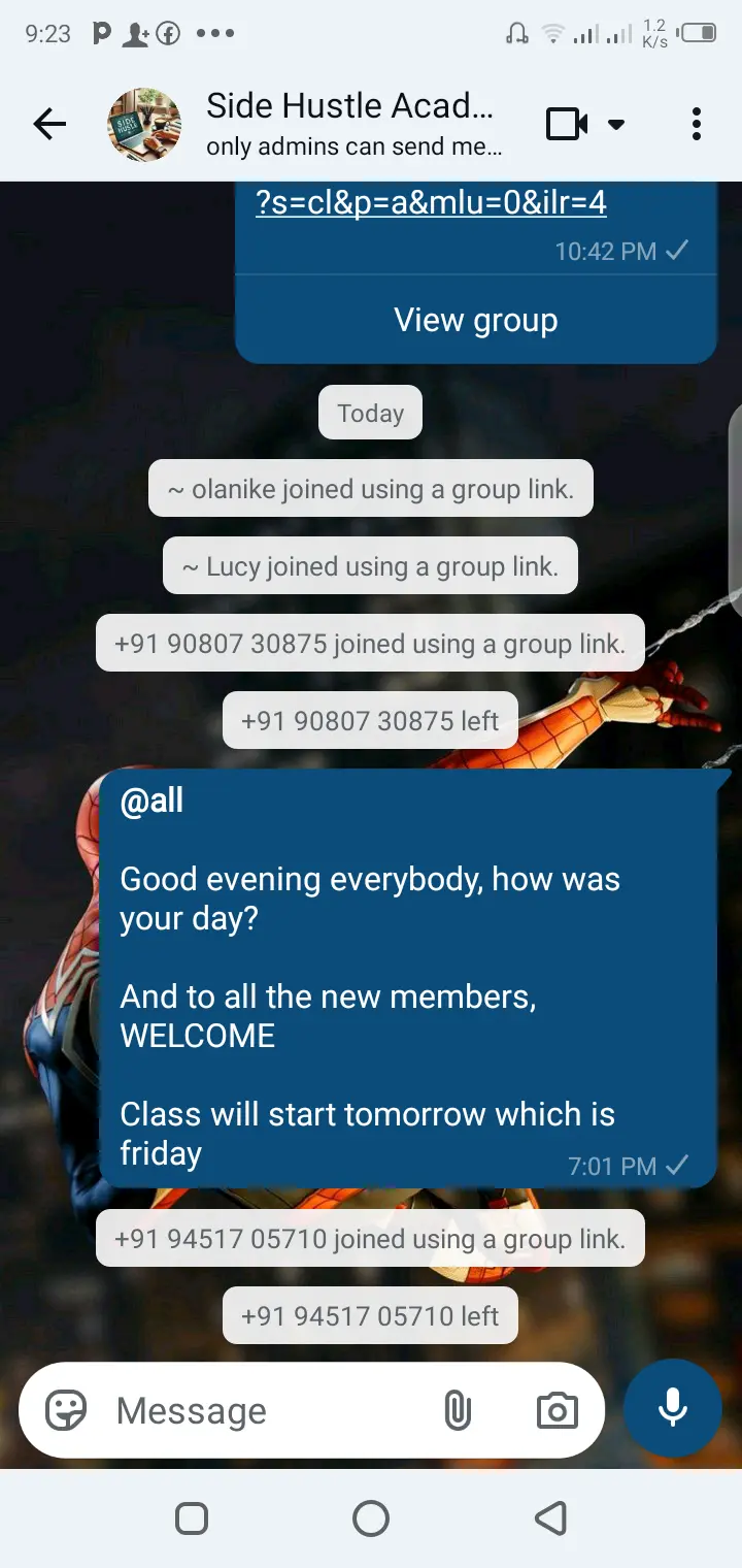 https://chat.whatsapp.com/Coihymzrx7LJvUTJZ8m9Xj?s=cl&p=a&mlu=0&ilr=4
I will be commencing a digita...