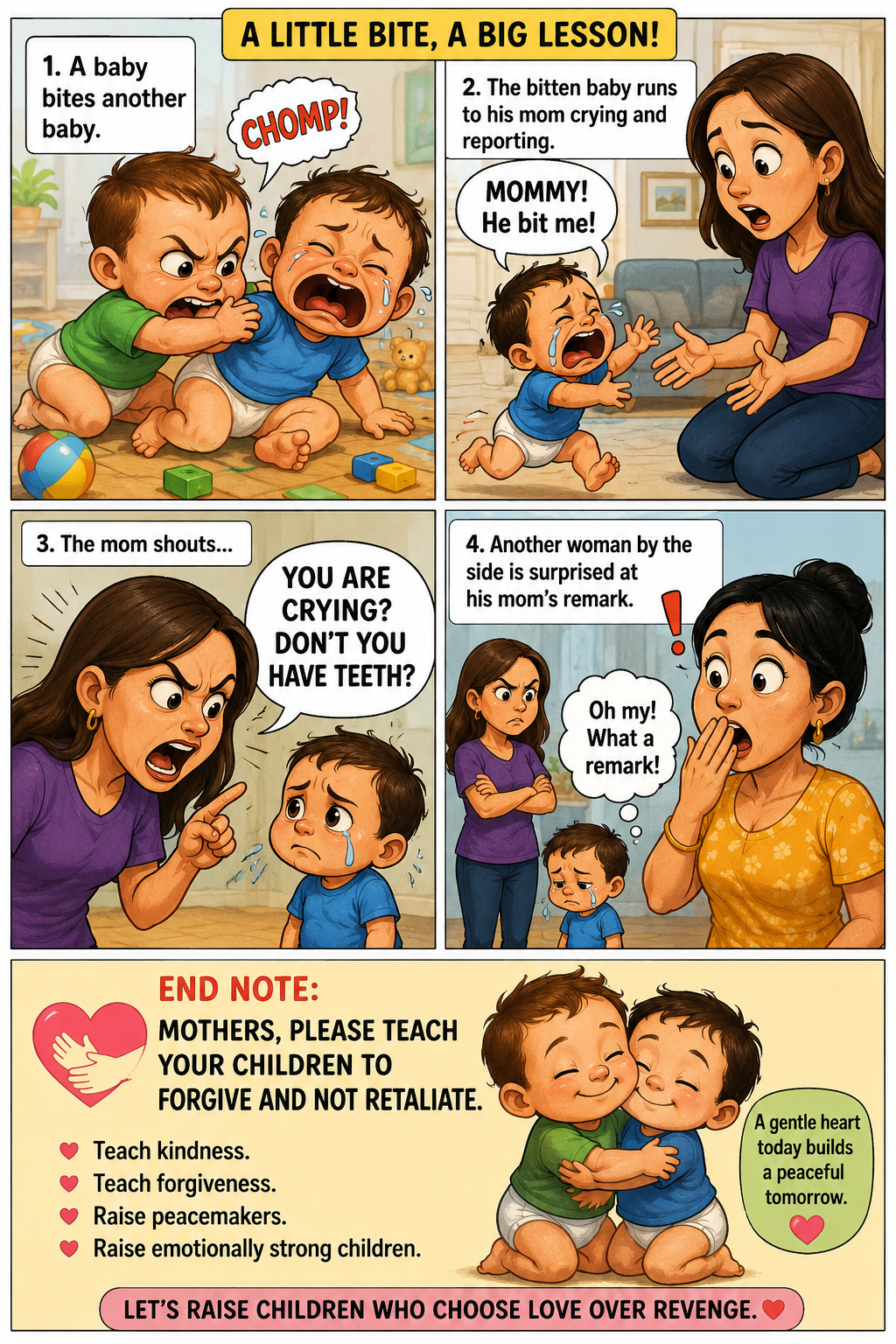 Teach them forgiveness over Revenge
#Amorepeacefulworld