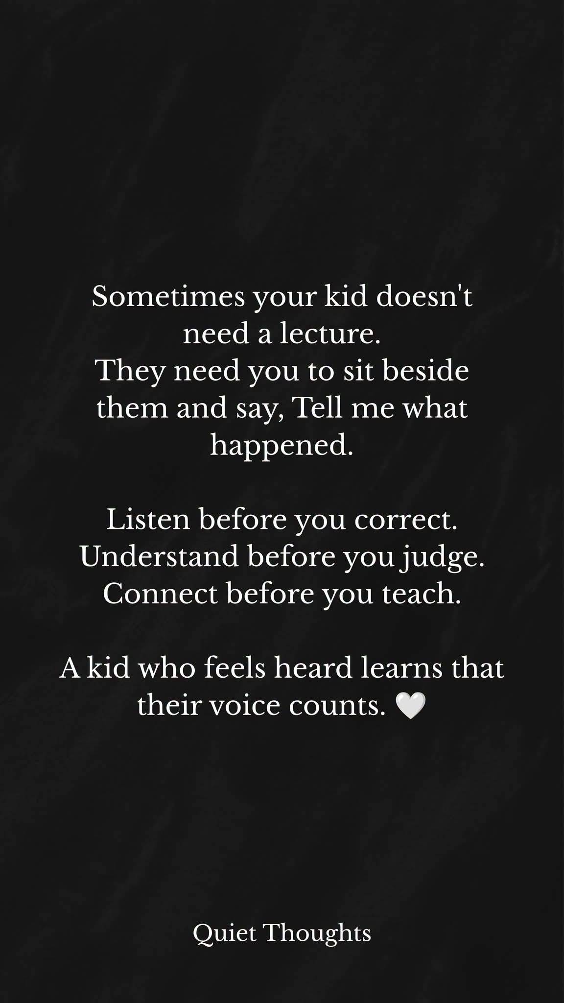 I hope my kids don't remember a perfect mother. I hope they remember one who hugged them often, list...