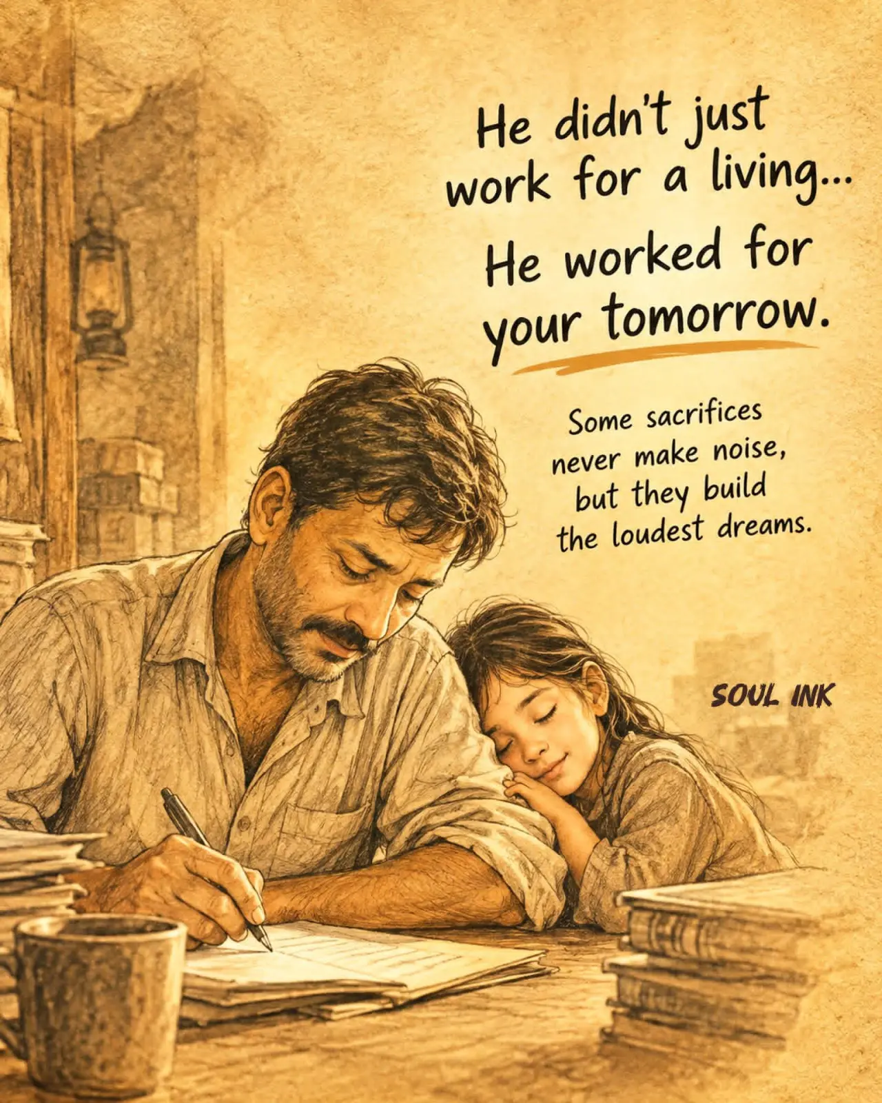 THE FATHER'S LOVE AND APPRECIATION When was the last time you looked into your father’s eyes and tha...