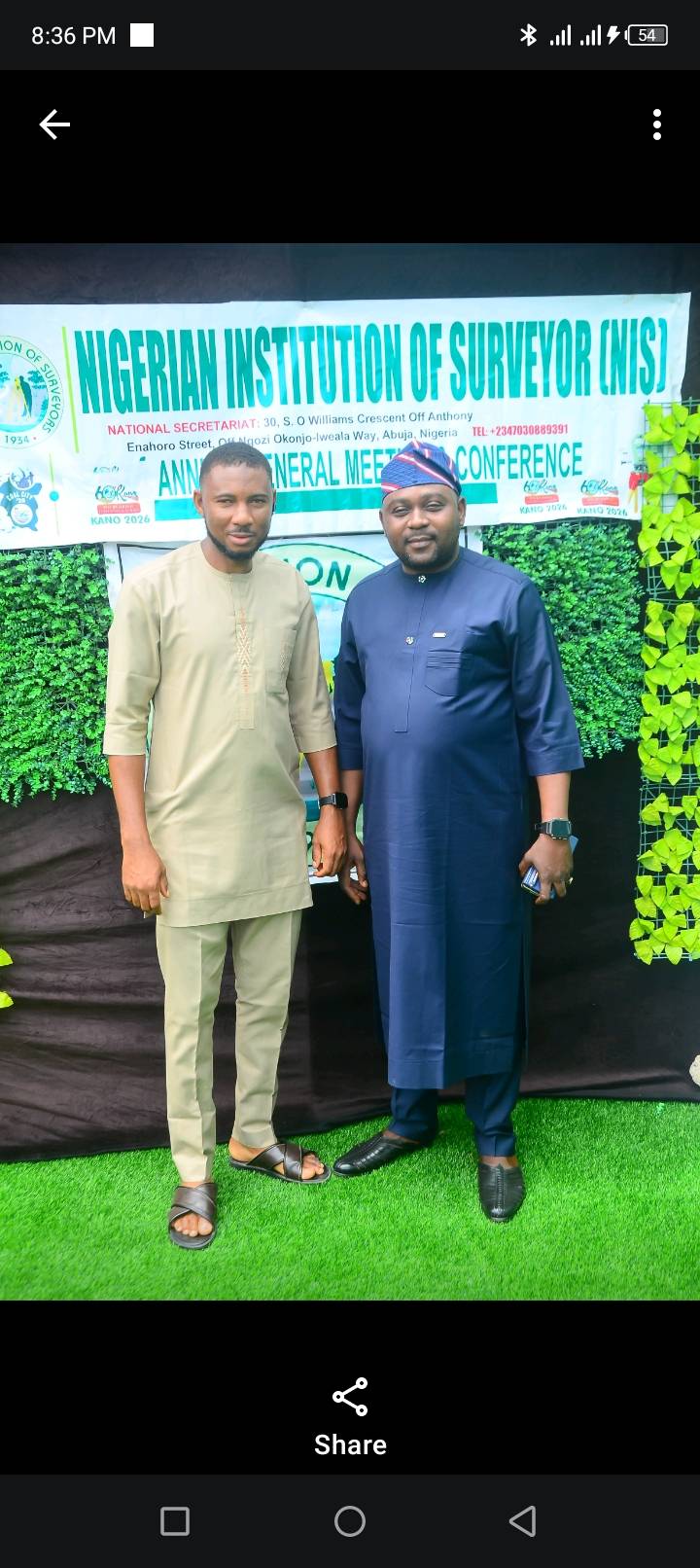 With my good friend at the on going NIS AGM-KANO STATE NIGERIA