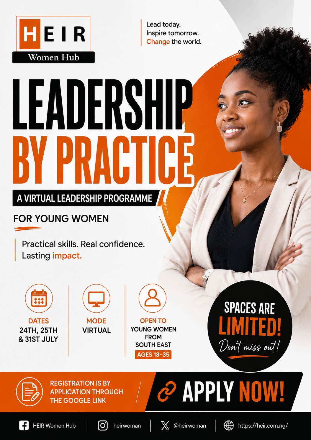 ๐ข Applications Now Open!
Leadership by Practice is a virtual leadership programme for young women...