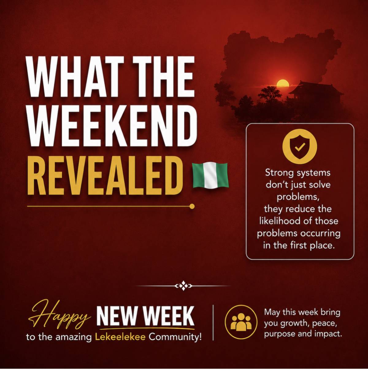 WHAT THE WEEKEND REVEALED π³π¬
This weekend wasn't just about a rescue. It was about a reminder.
The...