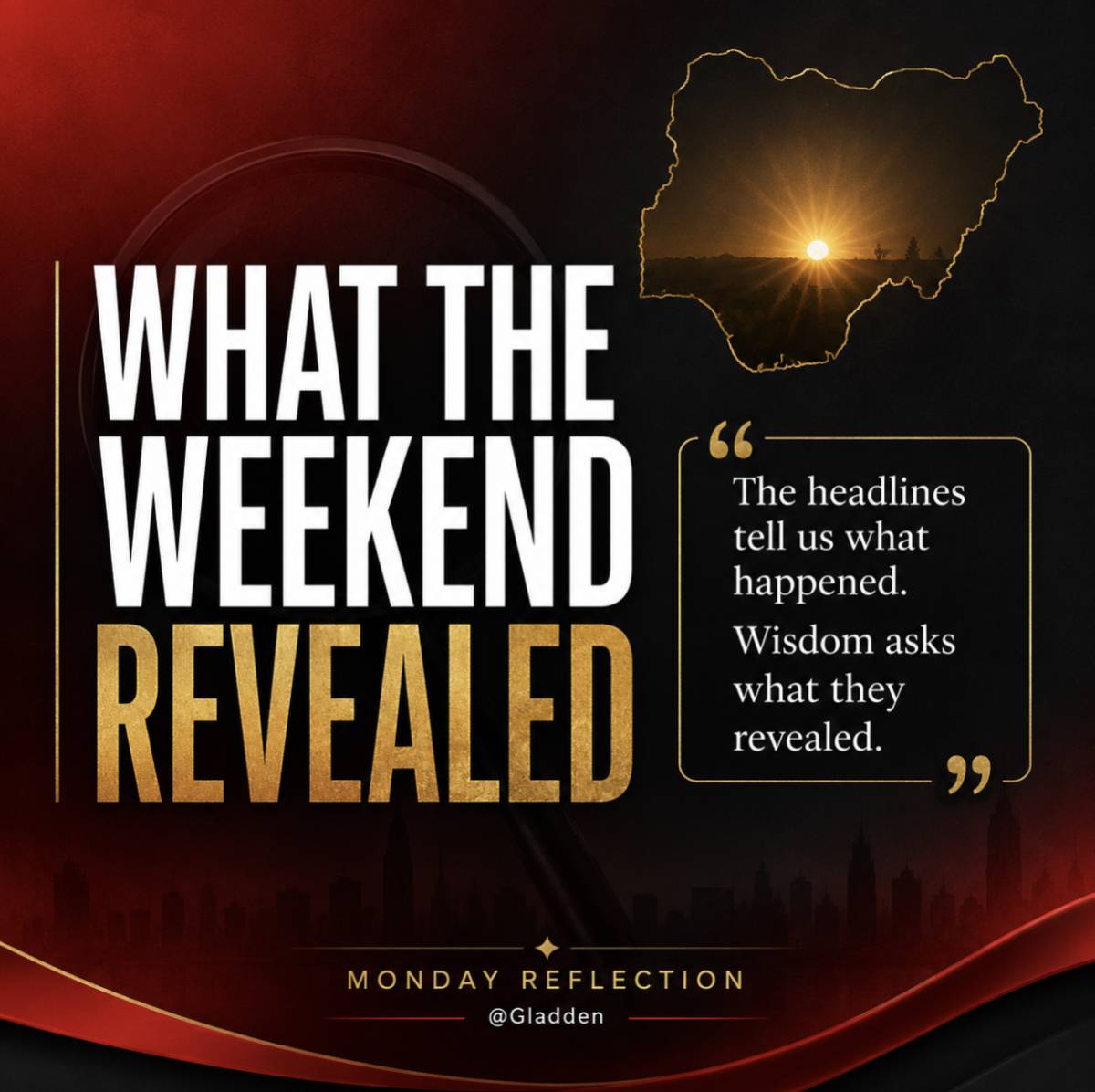 π³π¬ WHAT THE WEEKEND REVEALED
Every weekend leaves behind headlines.
But headlines only tell us what...