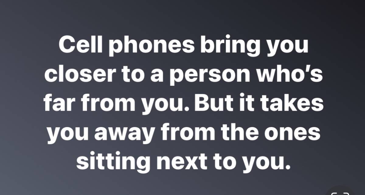 We have never been more connected... yet sometimes, never more disconnected.
A mobile phone can brin...