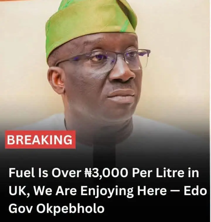"Nigerians are complaining about petrol price. A litre of fuel costs over ₦3,000 in UK ; we are enjo...