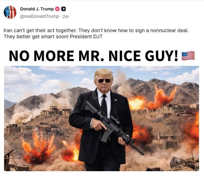 ⚡️ JUST IN: Trump says Iran “can’t get their act together” and warns they “better get smart soon” a...