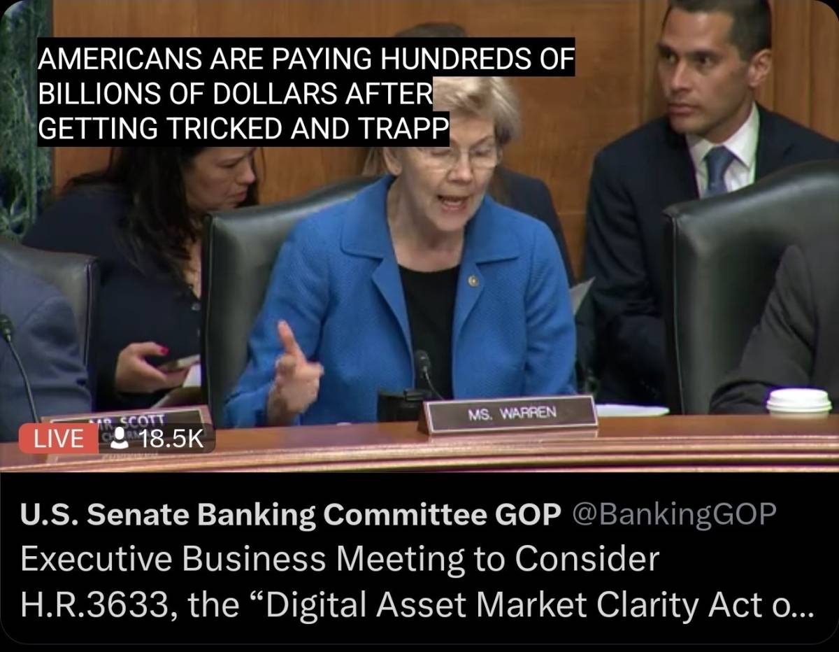 πππSenate Banking Committee markup of the Clarity Act is now live
