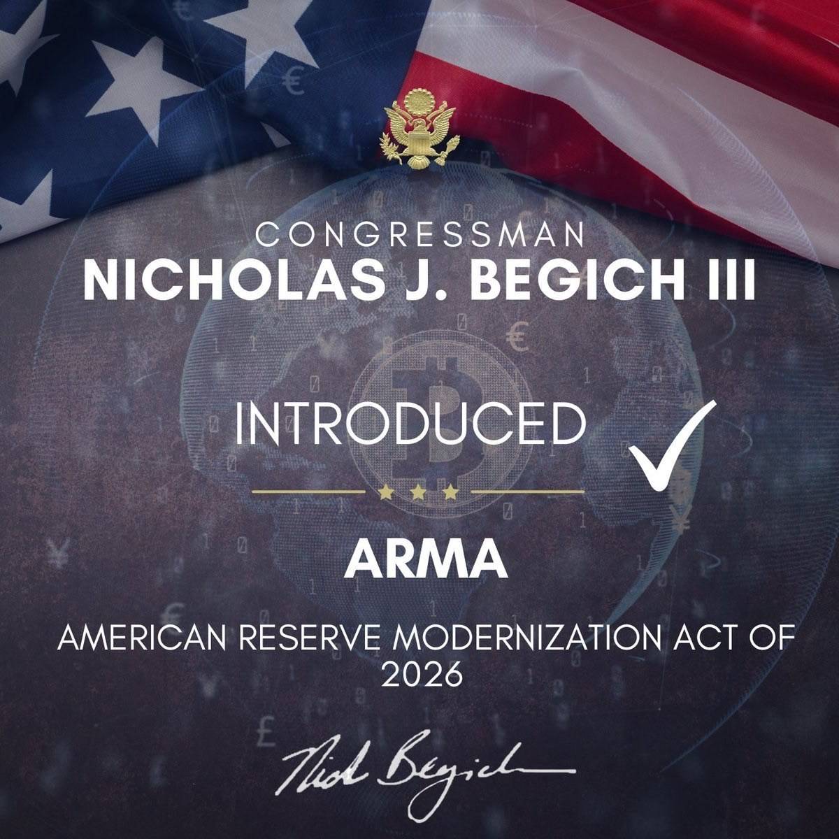 ๐ฅ GOP lawmaker unveils bill to codify a strategic bitcoin reserve
This bill, which is receiving bi...