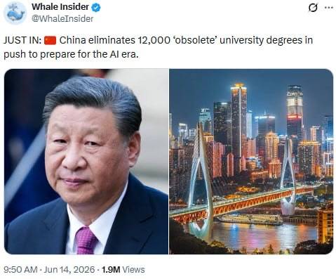 😎 Makes you wonder, what are the people who already got those degrees supposed to do? Progress is r...