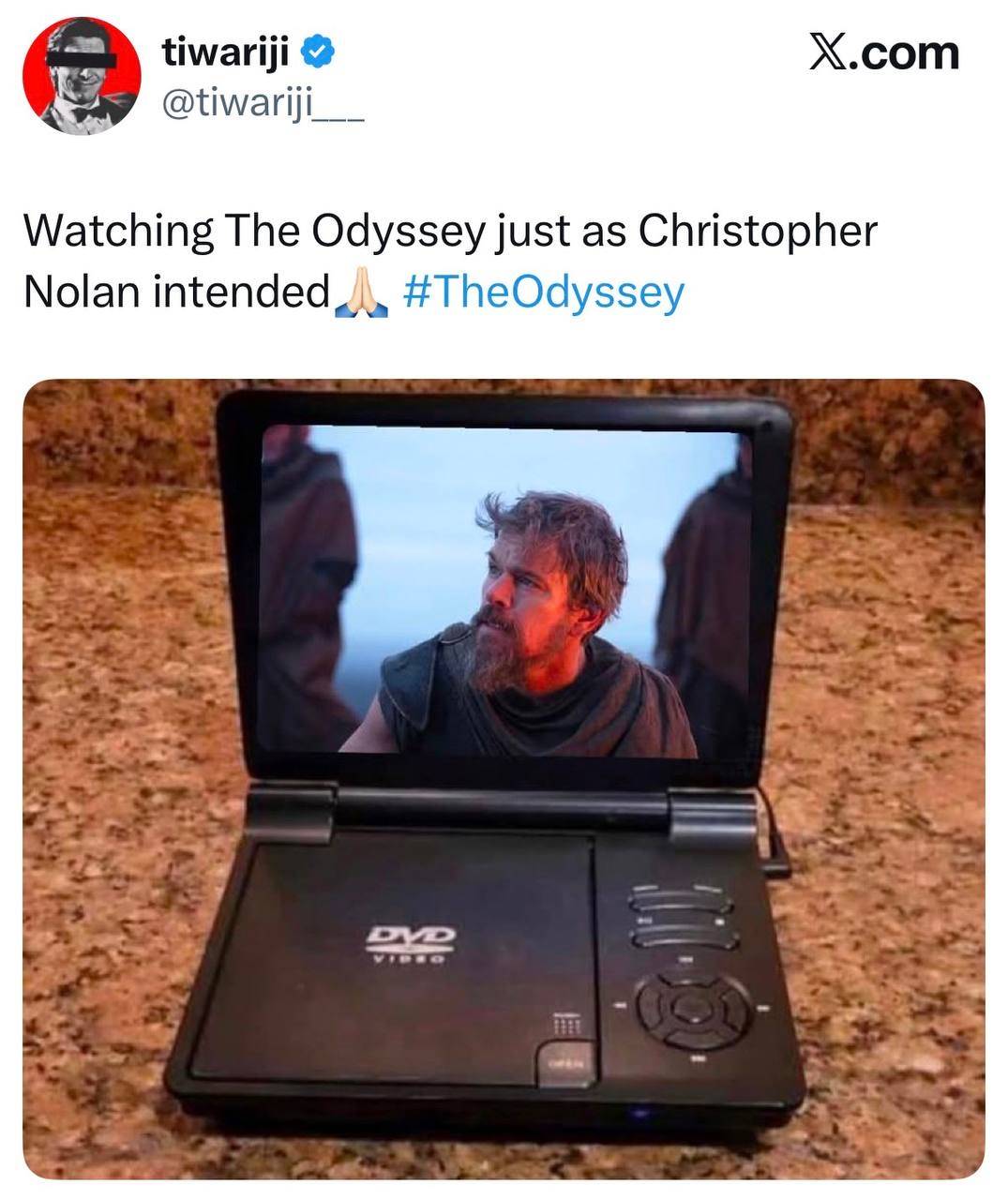 π₯ Odyssey film limited to 41 theaters worldwide
Only 41 theaters worldwide show Odyssey in its ori...