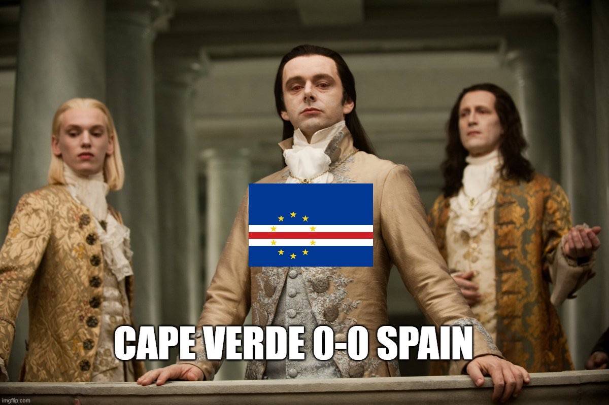 ๐ Cape Verde watching France and the other countries get beaten by Spain
am I wrong?
๐พ save this...
