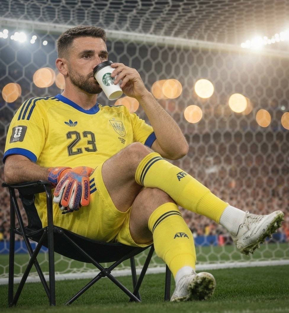 😂 Spain goalkeeper the entire match

just me?