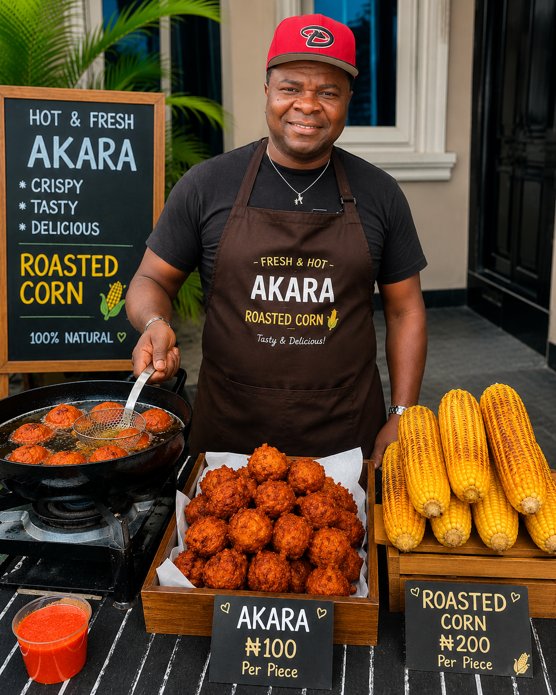 Make una Dey there dey complain about first Lady!! Akara and Corn ๐ฝ Business don start oh. Start u...
