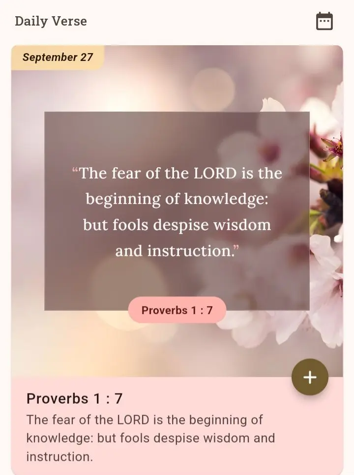 The fear of the lord is the beginning of knowledge:but fools despise wisdom and instruction.
Happy...