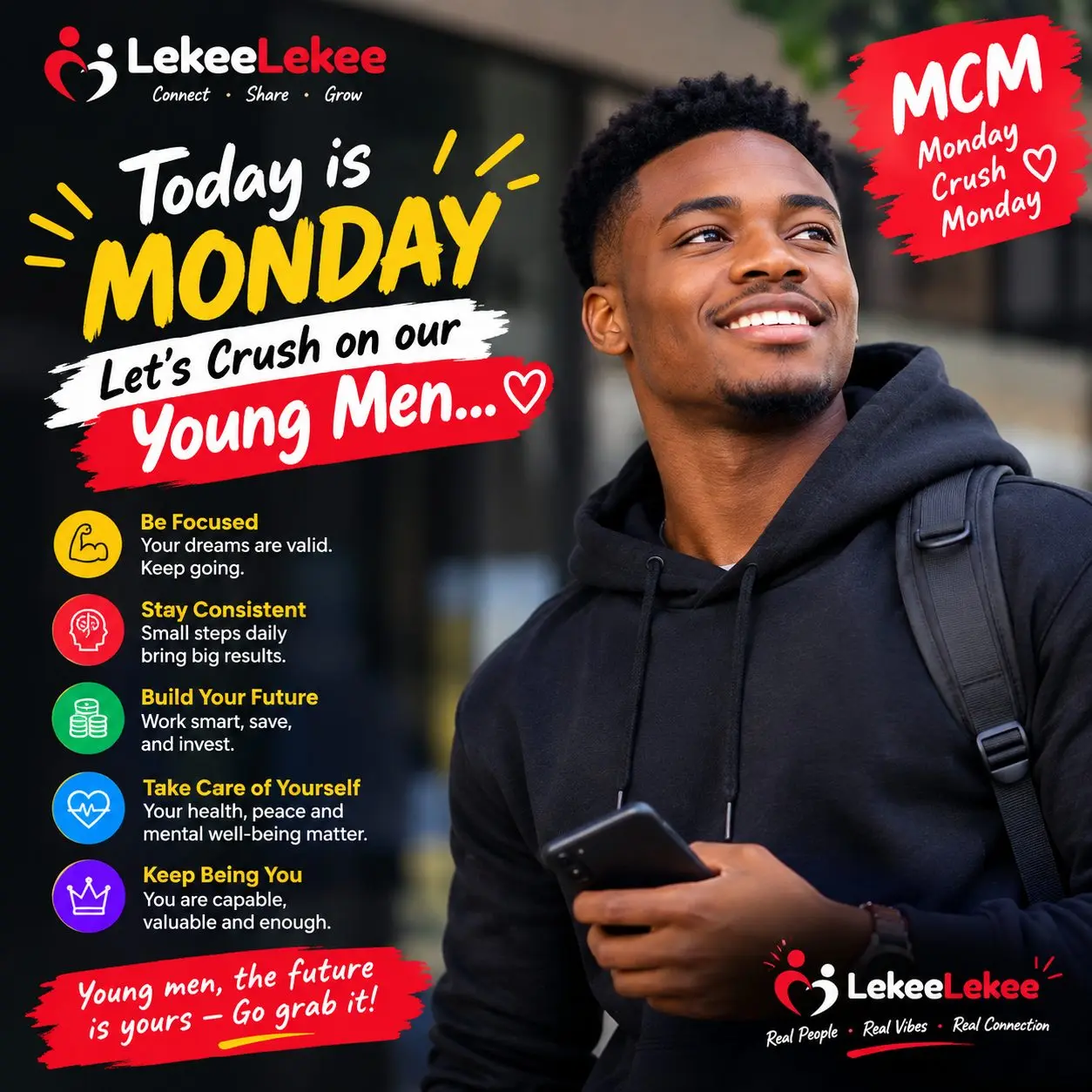 Itβs MCM!!! ππ₯β€οΈ
Ladies, abeg come and gather! ππ Today na for our young men ooo! π₯°
Letβs cru...