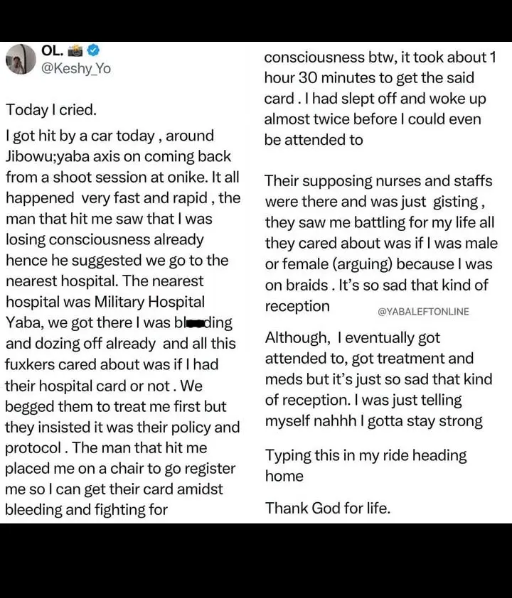 Omo, may Nigeria not happen to you.
This is hilarious ๐