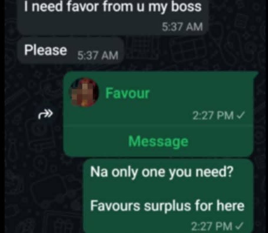 The favour no hard to find๐